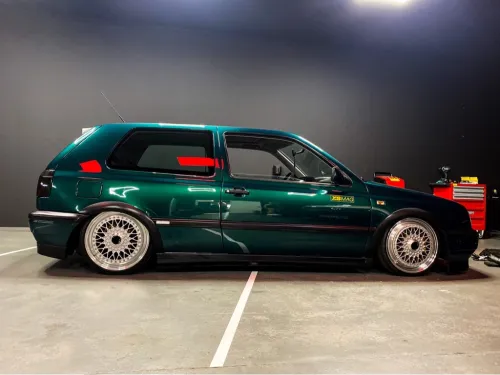 BSX Klassik Lip Satz 7x17Zoll ET35 LK 5x100 mit Tüv Silber