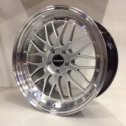 IB Le Mans ® Satz 8,5 + 9,5x19 Zoll silber 5x112 mit Edelstahlschrauben
