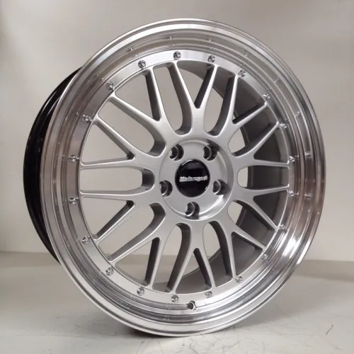 IB Le Mans ® 8,5x19 LK 5x120 Silber Sondergröße ET 15 für Typ E39 5/D mit Edelstahlschrauben