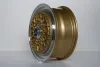 BSX Klassik Lip Satz 7x17Zoll ET35 LK 4x100 mit Tüv Gold
