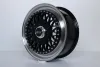 BSX Klassik Lip Satz 7x17Zoll ET35 LK 4x100 mit Tüv Schwarz