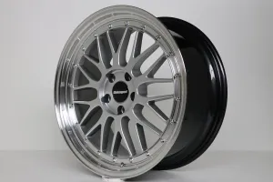 IB Le Mans ® Satz 8 x 18Zoll ET35 Silber LK 4x100 mit Edelstahlschrauben