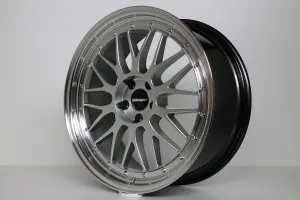IB Le Mans ® Satz 8,5 x 20 LK 5x112 Silber mit Edelstahlschrauben
