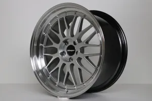 IB Le Mans ® Satz 10 x 20 LK 5x112 Silber mit Edelstahlschrauben