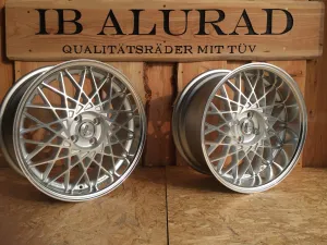 Lenso Eagle2 7,5+8,5x17Zoll 4x100 mit Tüv Silber