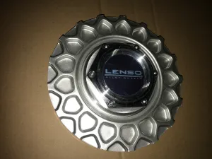 Lenso BSX Zentralmutter Aluminium mit Wabe in Silber